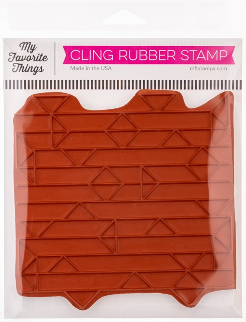 My Favorite Things Background Cling Rubber Stamp 5.75"X5.75"-Abstract Triangle Background